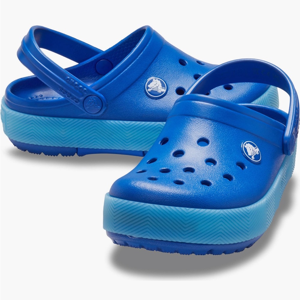 Crocs Kids Blue Light-Up Clog - Size 10
